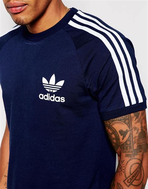 herren adidas shirt blau|Men's Blue T.